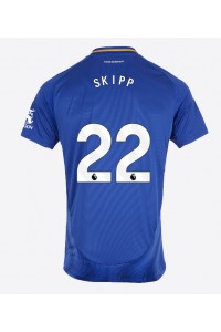 Leicester City Oliver Skipp #22 Voetbaltruitje Thuis tenue 2024-25 Korte Mouw